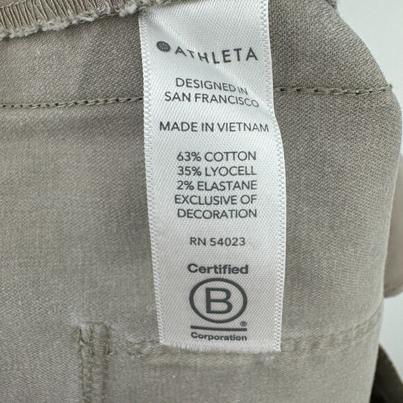 ATHLETA Summit Cargo Pants in Desert Beige Size 10 - Picture 10 of 10